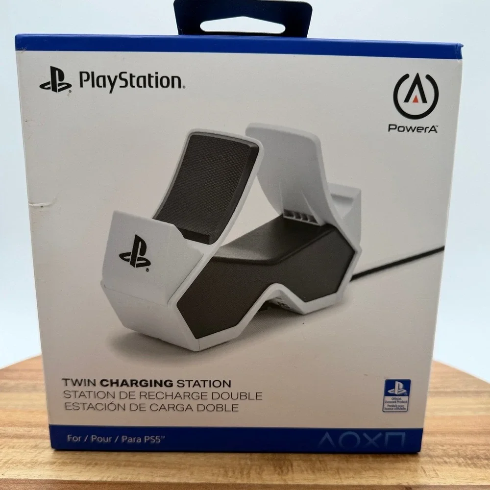 PS5‎ PowerA Twin Charging Station Dual Sense Wireless Controllers New 0172